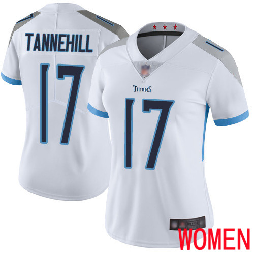 Tennessee Titans Limited White Women Ryan Tannehill Road Jersey NFL Football #17 Vapor Untouchable->youth nfl jersey->Youth Jersey